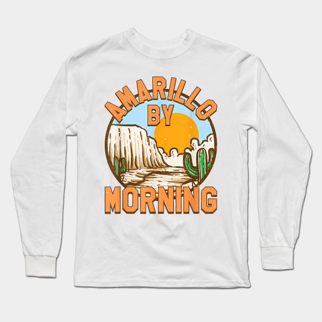 Amarillo west Long Sleeve T-Shirt by Zackstrom Studio